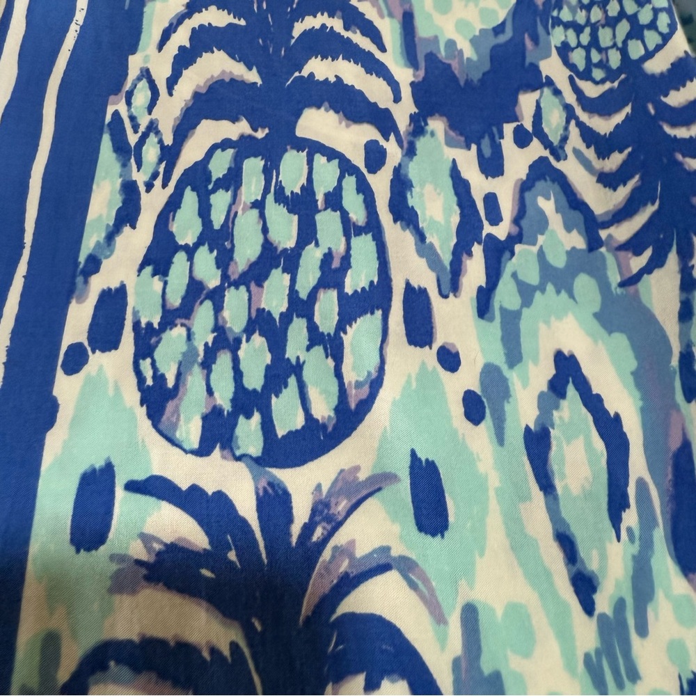 Lilly Pulitzer Bal Harbor Palazzo Pants Pineapple Design Boho Vacation Travel S - Picture 7 of 12